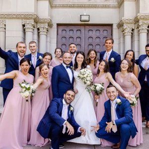 A-line Princess Bridesmaids Dress Dusty Rose